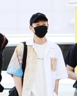 Orange Oil Painting Print Shirt | Hyunjin - Stray Kids -Diva s Closet Chen EXO Oil Painting Print T Shirt 2 600x740 1