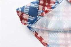 Blue Collared Check Print Blouse | Wendy - Red Velvet -Diva s Closet Collared Check Print Shirt Wendy Red Velvet 20 600x400 1