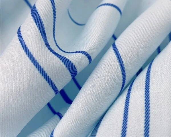 White Striped Peplum Blouse | Danielle - NewJeans 14 White Striped Peplum Blouse | Danielle - NewJeans - Image 12