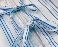 White Striped Peplum Blouse | Danielle - NewJeans 25 White Striped Peplum Blouse | Danielle - NewJeans -Diva s Closet Danielle NewJeans White Striped Peplum Blouse 4 600x480 1