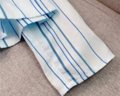 White Striped Peplum Blouse | Danielle - NewJeans 31 White Striped Peplum Blouse | Danielle - NewJeans -Diva s Closet Danielle NewJeans White Striped Peplum Blouse 6 600x480 1