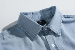 Blue Denim Shirt | DK - Seventeen -Diva s Closet Dokyeom Blue Denim Shirt 7 600x402 1