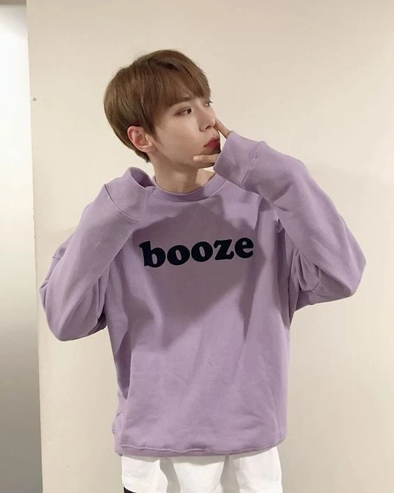 Lilac Booze Sweatshirt | Doyoung - NCT 4 Lilac Booze Sweatshirt | Doyoung - NCT - Image 2