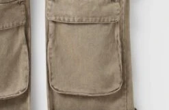 Brown Multi-Pocket Cargo Jeans | Doyoung - Treasure -Diva s Closet Doyoung Treasure Brown Multi Pocket Cargo Jeans 14 600x392 1