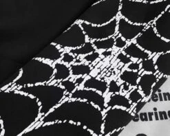 Black Spider Web Printed Hoodie | Felix - Stray Kids -Diva s Closet Felix Stray Kids Black Spider Web Printed Hoodie 3 600x480 1