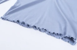 Blue V-Neck Frilled Top | Onda - Everglow 18 Blue V-Neck Frilled Top | Onda - Everglow -Diva s Closet Frilled Top Onda Blue V Neck Everglow 8 600x391 1