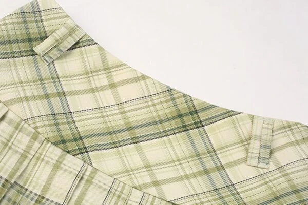 Green Plaid School Girl Pleated Skirt | Taeyeon - Girls Generation 6 Green Plaid School Girl Pleated Skirt | Taeyeon - Girls Generation - Image 4