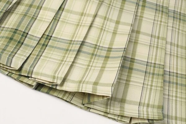 Green Plaid School Girl Pleated Skirt | Taeyeon - Girls Generation 9 Green Plaid School Girl Pleated Skirt | Taeyeon - Girls Generation - Image 7
