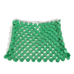 Green Sequins Skirt | Chaewon - Le Sserafim -Diva s Closet Green Sequins Skirt Chaewon Le Sserafim 5 600x602 1