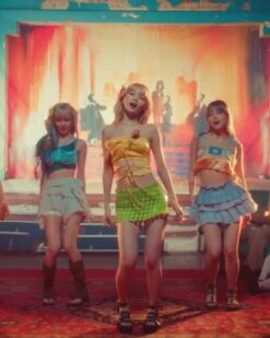 Green Sequins Skirt | Chaewon - Le Sserafim -Diva s Closet Green Sequins Skirt Chaewon Le Sserafim Idol 2 600x750 1