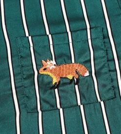 Green Stripes Fox Pajama Set | Lucas - NCT -Diva s Closet Green Stripes Fox Pajama Lucas NCT 7