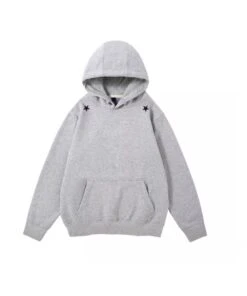 Grey Shoulder Stars Hoodie | Doyoung - NCT