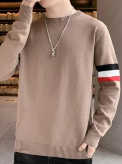 Grey Sweatshirt With Tricolor Bars | Chanyeol - EXO -Diva s Closet Grey Sweatshirt With Tricolor Bars Chanyeol EXO 2