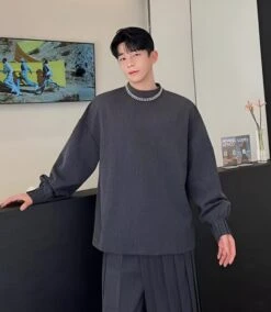 Grey Top And Pants Set With Detachable Horse Skirt | J-Hope - BTS -Diva s Closet Grey Top And Pants Set With Detachable Horse Skirt J Hope BTS 4 600x689 1