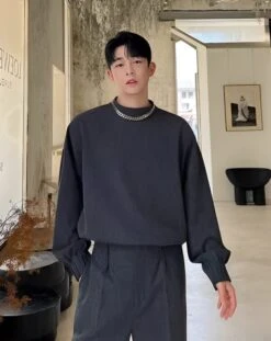 Grey Top And Pants Set With Detachable Horse Skirt | J-Hope - BTS -Diva s Closet Grey Top And Pants Set With Detachable Horse Skirt J Hope BTS 6 600x756 1