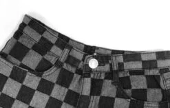 Blue Checkerboard Jeans | Haechan - NCT -Diva s Closet Haechan NCT Blue Checkerboard Jeans 8 600x382 1