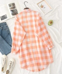 Orange Checkered Shirt | Haechan - NCT -Diva s Closet Haechan NCT Orange Checkered Shirt 1 600x714 1
