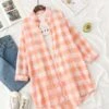 Orange Checkered Shirt | Haechan - NCT -Diva s Closet Haechan NCT Orange Checkered Shirt 8 600x667 1
