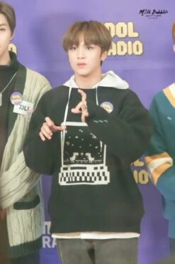 Black Retro Style Sweatshirt | Haechan - NCT -Diva s Closet Haechan Retro Style Sweater Inspiration 3