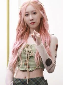 Green Floral Lace-Up Corset Top | Handong - Dreamcatcher -Diva s Closet Handong Dreamcatcher Green Floral Lace Up Corset Top 1 600x803 1