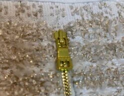 Beige Striped Tweed Crop Top | Hinata - XG -Diva s Closet Hinata XG Beige Striped Tweed Crop Top 6 600x463 1