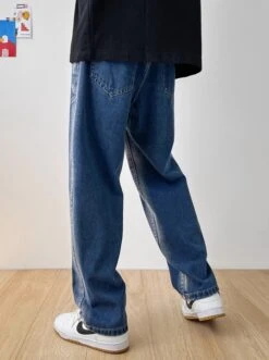 Blue Two-Tone Side Washed Drawstring Jeans | Hongjoong - ATEEZ -Diva s Closet Hongjoong ATEEZ Blue Two Tone Side Washed Drawstring Jeans 7