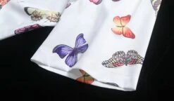 White Butterfly Print Shirt | Hueningkai - TXT -Diva s Closet Hueningkai TXT White Butterfly Print Shirt 4 600x350 1