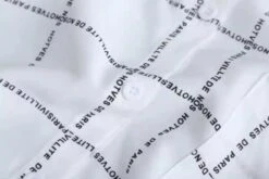 White Letter Print Long Shirt | Hyunjin - Stray Kids -Diva s Closet Hyunjin Stray Kids White Letter Print Long Shirt 6 600x402 1