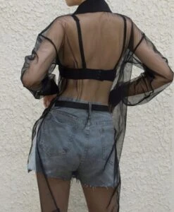 Black Sheer Shirt | IU -Diva s Closet IU Black Sheer Shirt 11 600x728 1