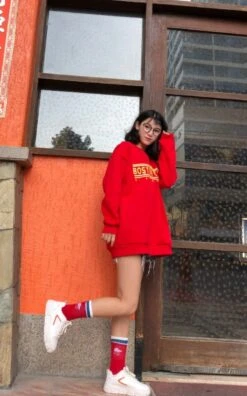 Red Boston College Sweatshirt | IU -Diva s Closet IU Boston College Red Sweatshirt 5