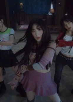 Pink Knitted Mini Skirt | Irene - Red Velvet -Diva s Closet Irene Red Velvet Pink Knitted Mini Skirt 1