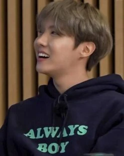 Black 'Always Boy' Printed Hoodie | J-Hope - BTS -Diva s Closet J Hope BTS Black Always Boy Printed Hoodie 2 600x755 1