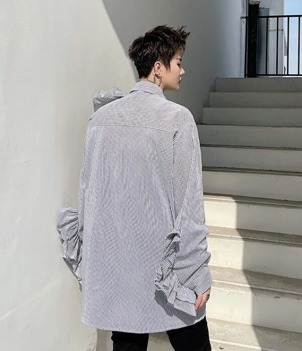 Black Stripe Ruffled Shirt | J-Hope - BTS 13 Black Stripe Ruffled Shirt | J-Hope - BTS - Image 11