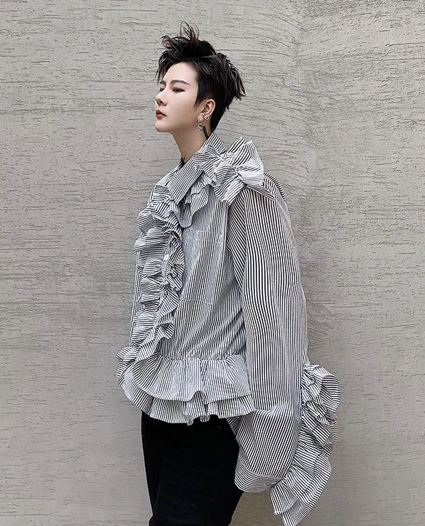 Black Stripe Ruffled Shirt | J-Hope - BTS 12 Black Stripe Ruffled Shirt | J-Hope - BTS - Image 10