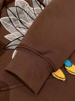 Brown Hornet Hoodie | J-Hope - BTS -Diva s Closet J Hope BTS Brown Hornet Hoodie 3