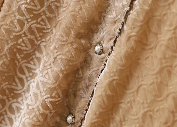 Brown Textured Pattern Button-Up Shirt | Jaehyun - NCT 6 Brown Textured Pattern Button-Up Shirt | Jaehyun - NCT - Image 5