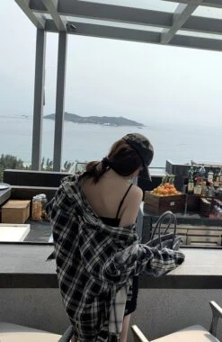 Black Distressed Plaid Shirt | Jake - Enhypen 22 Black Distressed Plaid Shirt | Jake - Enhypen -Diva s Closet Jake Enhypen Black Distressed Plaid Shirt 19