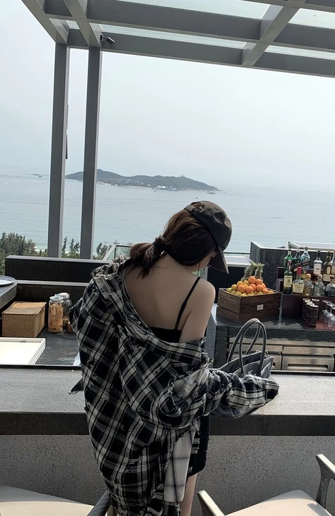 Black Distressed Plaid Shirt | Jake - Enhypen 8 Black Distressed Plaid Shirt | Jake - Enhypen - Image 6