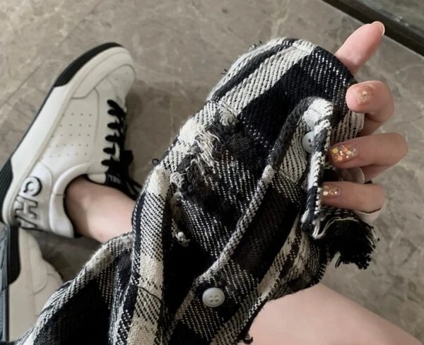 Black Distressed Plaid Shirt | Jake - Enhypen 12 Black Distressed Plaid Shirt | Jake - Enhypen - Image 10