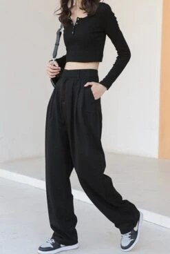 Black Wide Fit Pants | Jay - Enhypen -Diva s Closet Jay Enhypen Black Wide Fit Pants 35 600x895 1