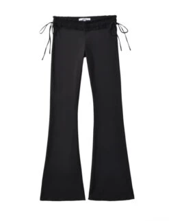 Black Side Tie Low Waisted Pants | Jennie - BlackPink