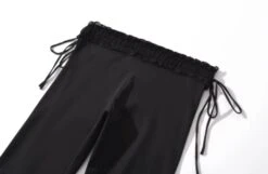 Black Side Tie Low Waisted Pants | Jennie - BlackPink -Diva s Closet Jennie BlackPink Black Side Tie Low Waisted Pants 9 600x390 1