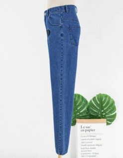 Blue "Censored" Denim Jeans | Jennie - BlackPink -Diva s Closet Jennie BlackPink Censored Denim Jeans 10 600x765 1