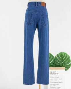 Blue "Censored" Denim Jeans | Jennie - BlackPink -Diva s Closet Jennie BlackPink Censored Denim Jeans 11 600x750 1