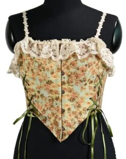 Green Floral Corset Top | Jeongyeon- Twice