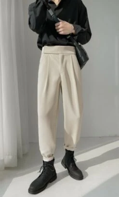 Brown Beam Feet Designed Pants | Jimin - BTS -Diva s Closet Jimin Brown Beam Feet Designed Pants 17 600x986 1