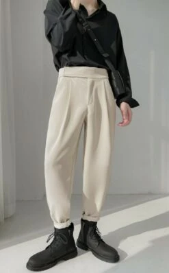 Brown Beam Feet Designed Pants | Jimin - BTS -Diva s Closet Jimin Brown Beam Feet Designed Pants 18 600x967 1