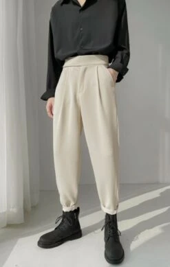 Brown Beam Feet Designed Pants | Jimin - BTS -Diva s Closet Jimin Brown Beam Feet Designed Pants 20 600x944 1