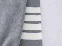Grey Sweatshirt With Stripe Detail | Jin - BTS -Diva s Closet Jin BTS Grey Sweatshirt With Stripe Detail 10 600x444 1