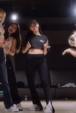 Black Front Slit Pants | Jisoo - BlackPink -Diva s Closet Jisoo BlackPink Black Front Slit Pants 1